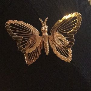 Vintage Monet butterfly pin